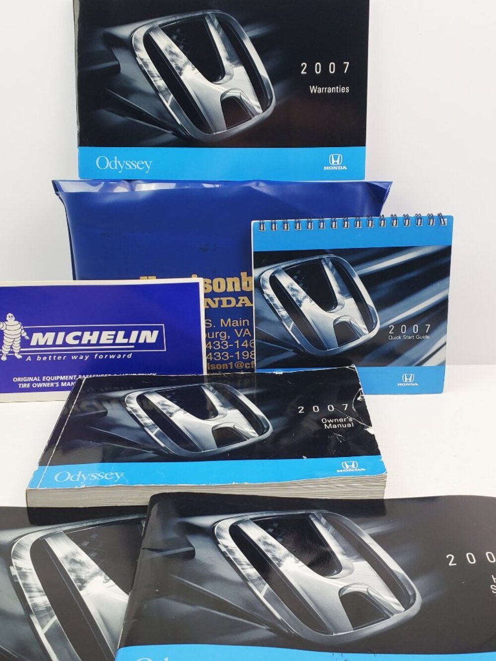 Honda Odyssey 2007 Owner's Manual Quick Start Guide Booklet Materials Pouch
